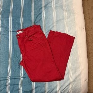 Red Slim Fit Jeans